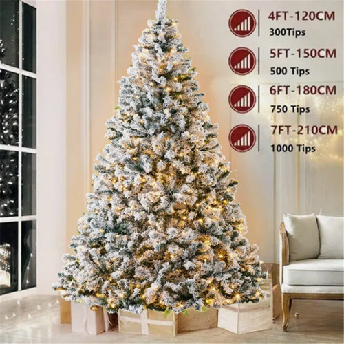 7ft snow flocked - snow,