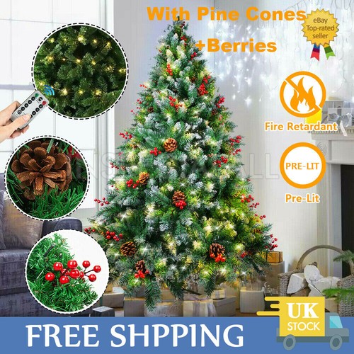 7ft bushy christmas - christmas, with