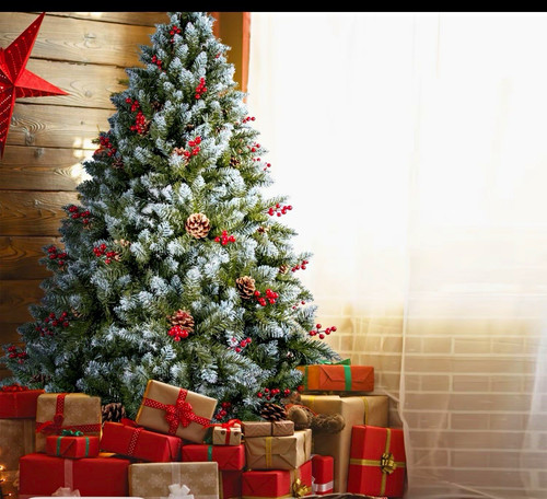 6ft artificial flocked - artificial,