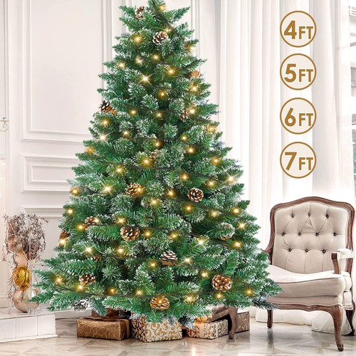 Snow flocked christmas tree - flocked, w/