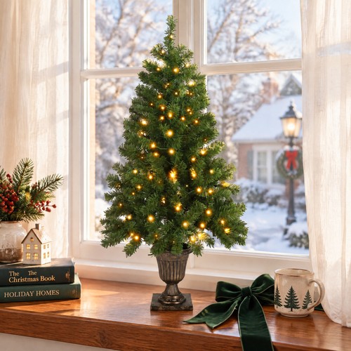 4ft pre lit artificial - pre-lit,