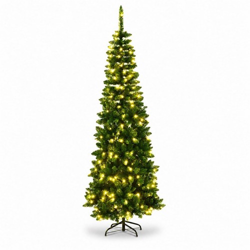 Christmas tree pre lit - tree, slim