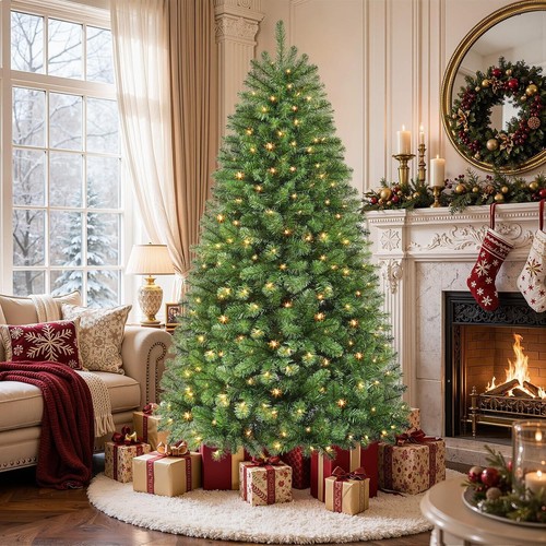 7ft pre lit artificial - pre,