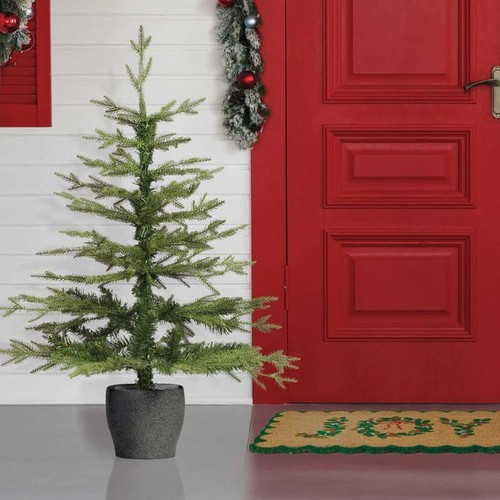 Artificial pine christmas tree - christmas,
