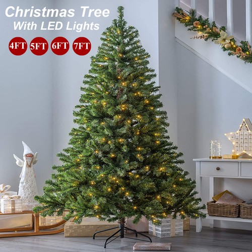 Christmas tree with - christmas, lights
