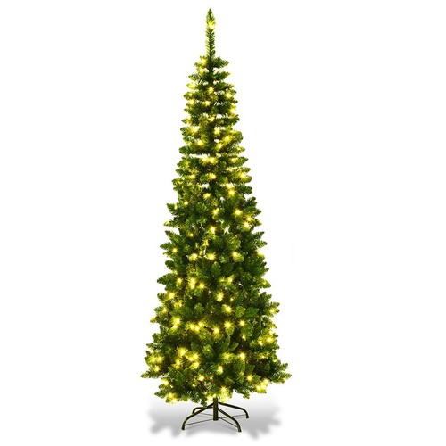 Christmas tree pre lit slim - pre,