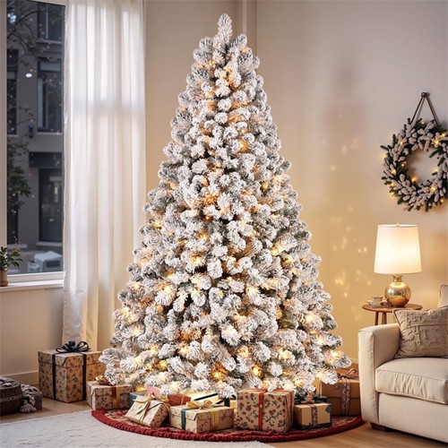 7ft snowy christmas tree - 4/5/6/7ft,